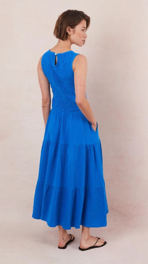 Mel Midi Dress I Azure