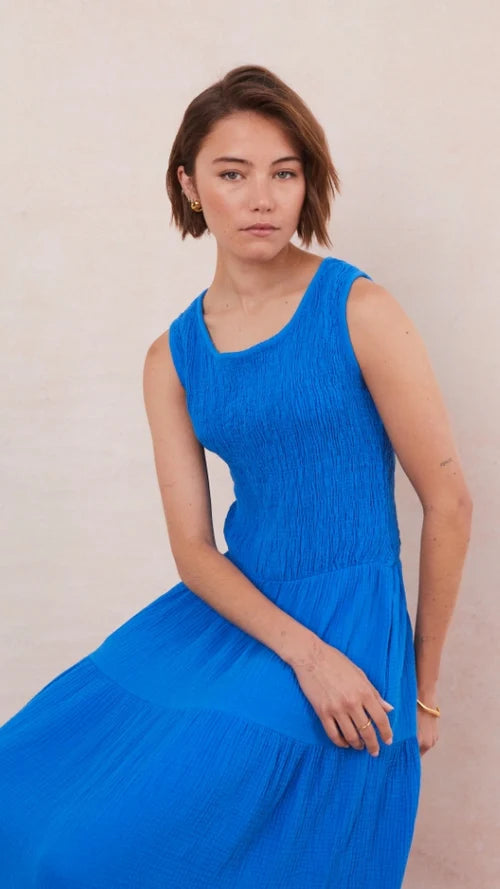 Mel Midi Dress I Azure