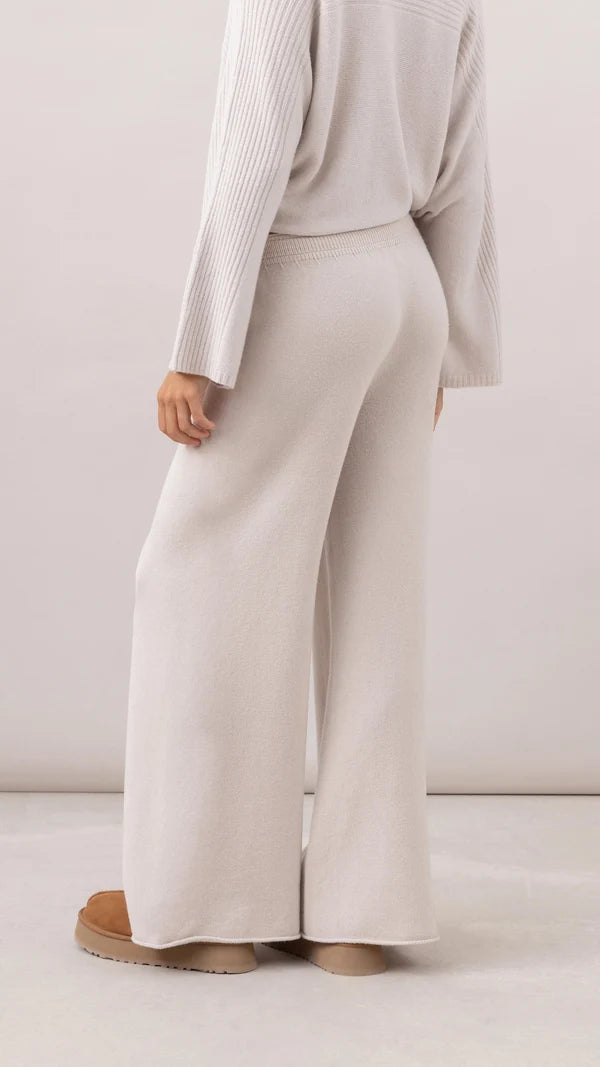 Micha Ribbed Trouser I Ivory