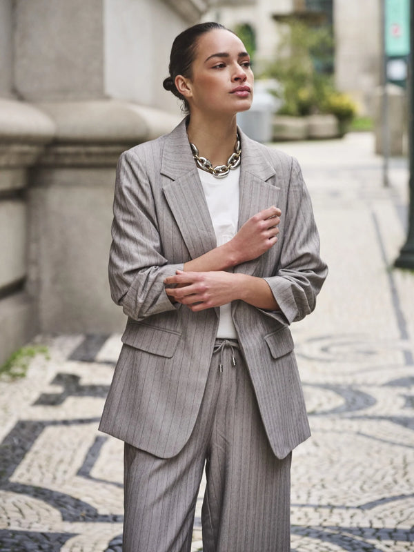Light Grey Herringbone Trouser