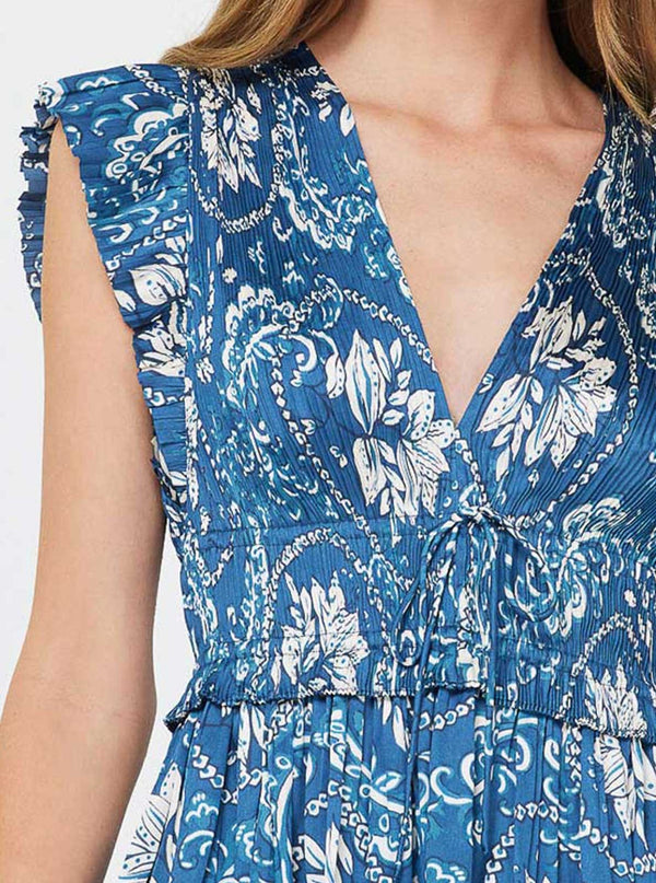 Francesca Pleated Peplum Top