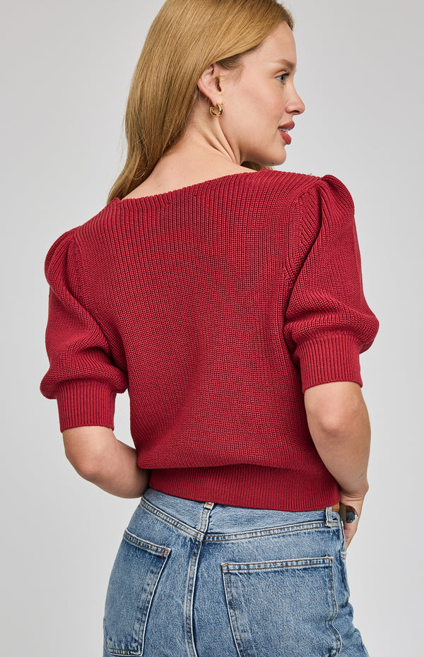 Phoebe Pullover I Garnet Red