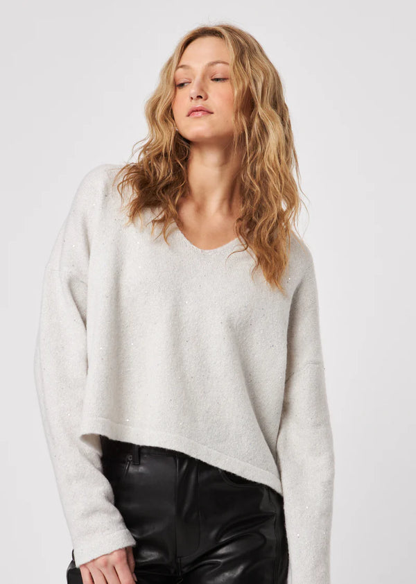 Romy Sweater I White Shimmer
