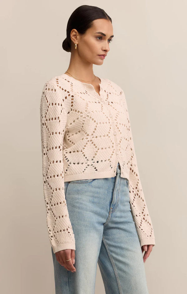 Rosalyn Diamond Sweater Cardigan