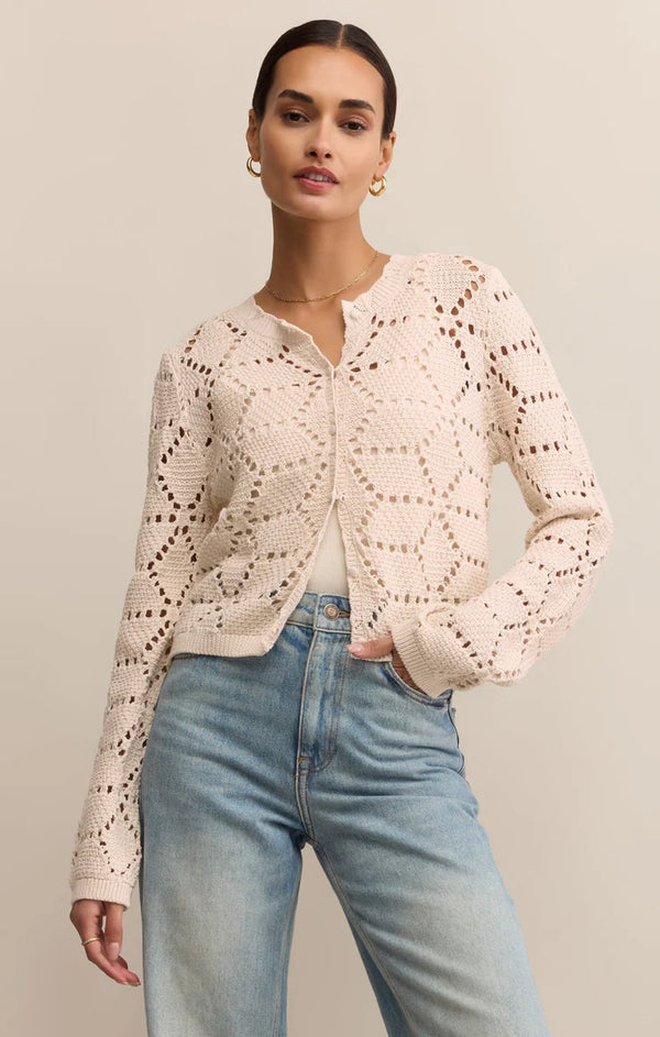 Rosalyn Diamond Sweater Cardigan
