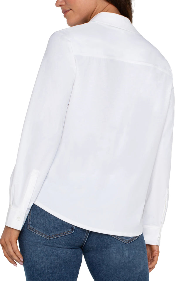 Crisp Button Down I White