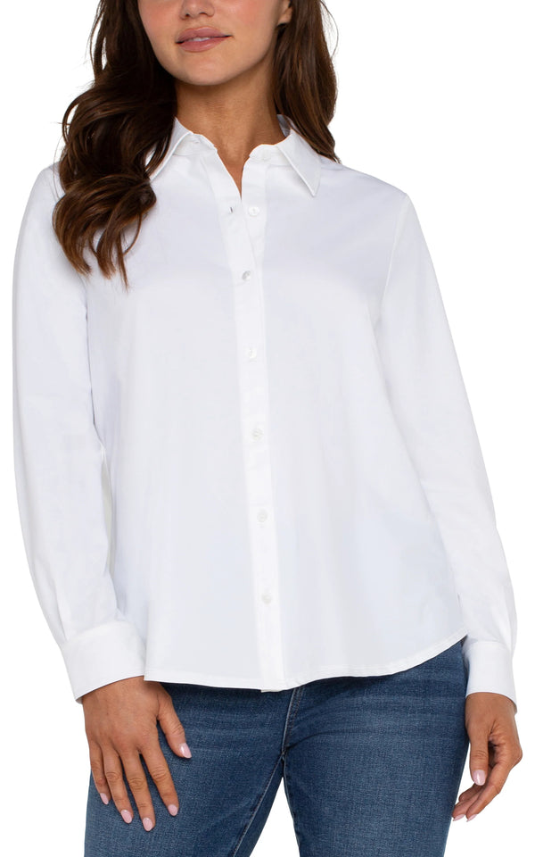Crisp Button Down I White