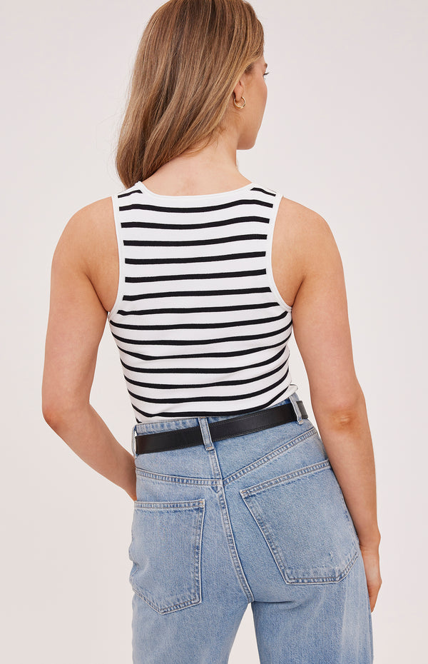 Sierra Knit Top I Black Stripe