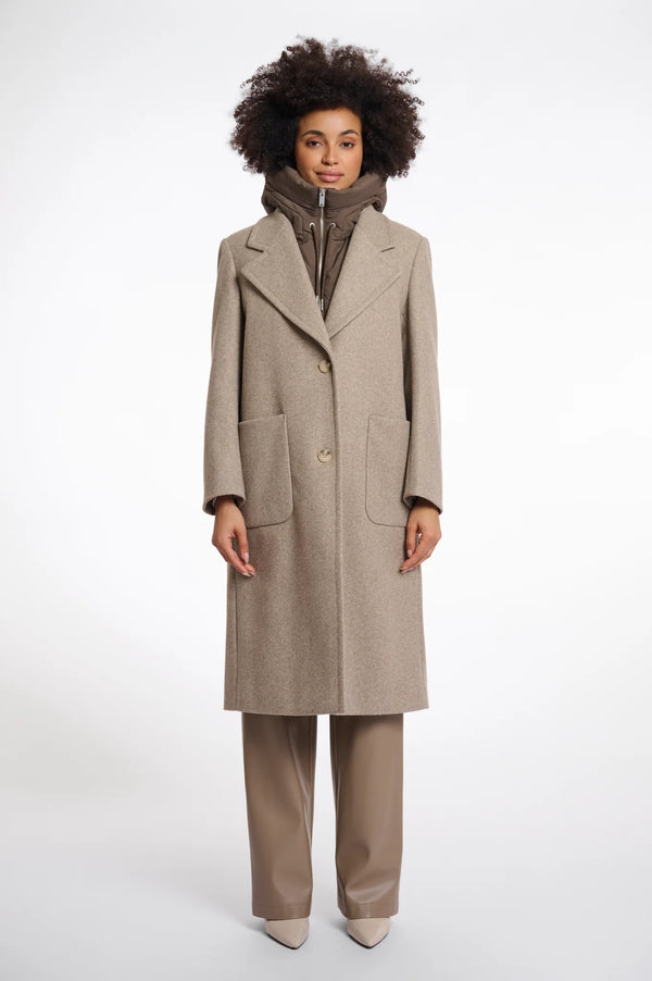 Tabita Hooded Collar I Dark Toffee