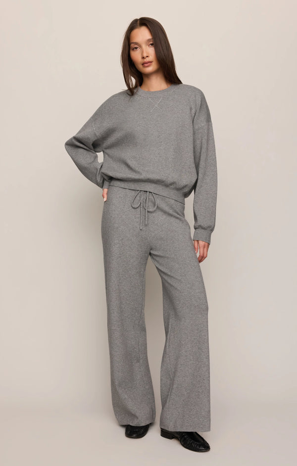 Take it Easy Knit Pants I Heather Grey