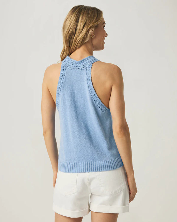 Talula Sweater Tank I Steel Blue