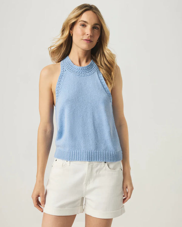 Talula Sweater Tank I Steel Blue