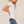 Load image into Gallery viewer, Ribbed curved hem tee | White
