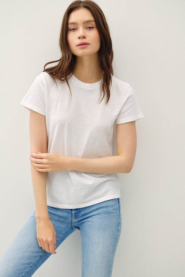 Classic Crew Neck Tee I Off White