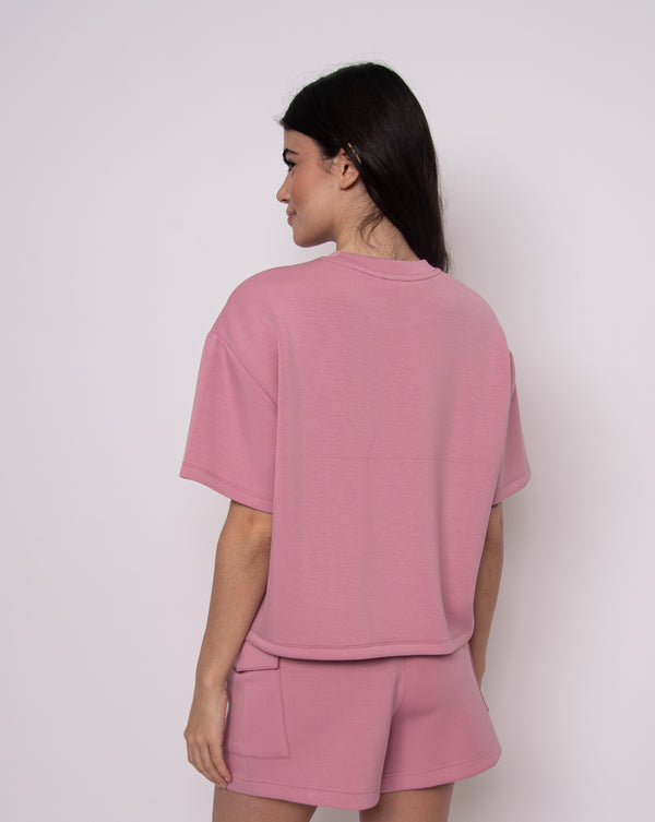 Tess Soft Knit Top I Petal Pink