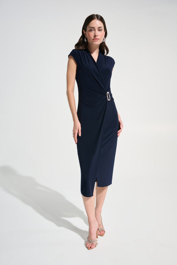 Tessa Wrap Dress I Midnight Blue