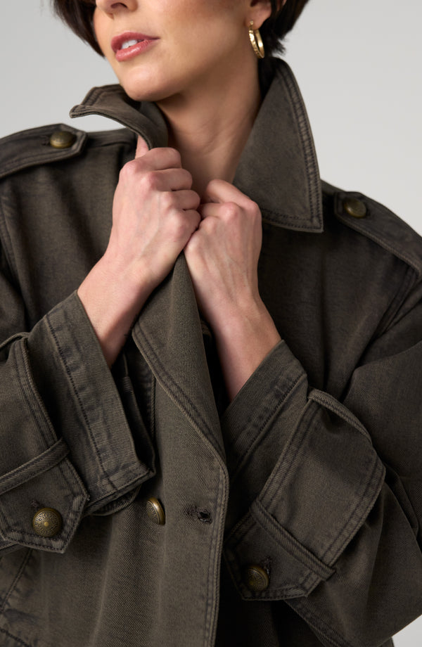Denim Trench I Mosswood