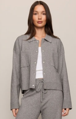 Slowdown Sweater Jacket I Heather Grey