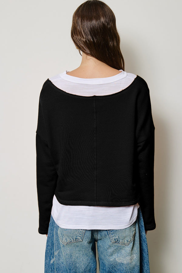 Lexi Layered French Terry Top