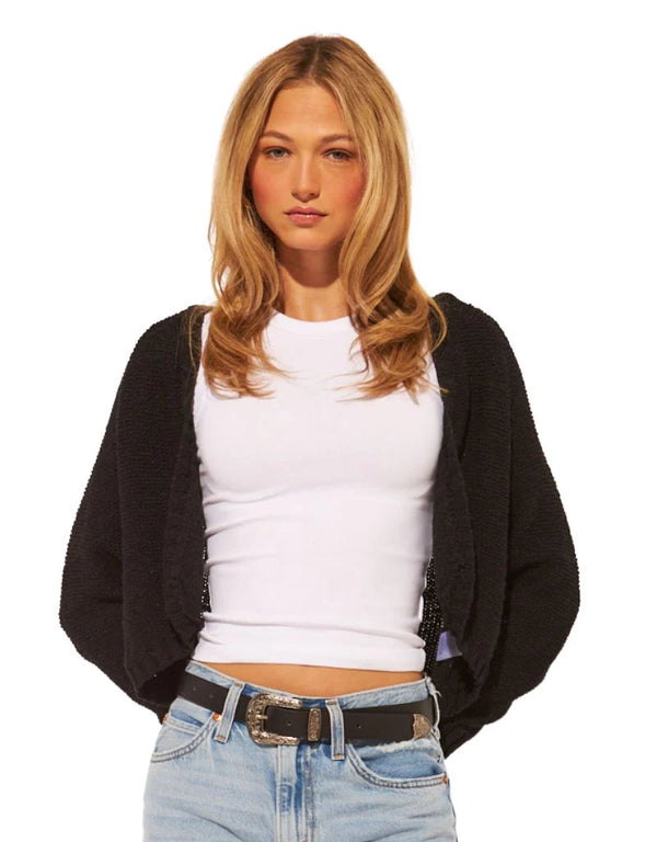Wolf Cardigan I Caviar