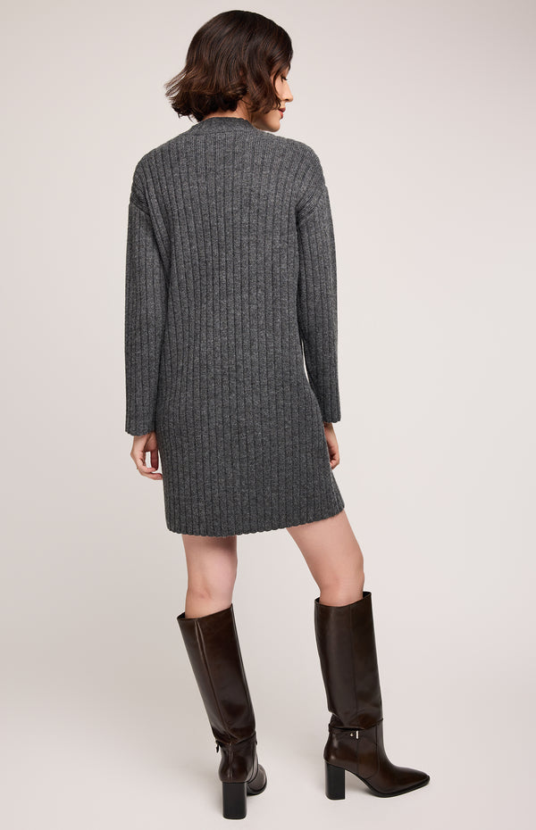 Yvette Knit Dress I Heather Charcoal