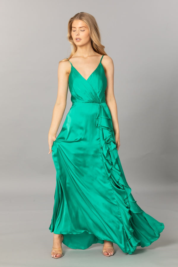 Emerald Waterfall Gown