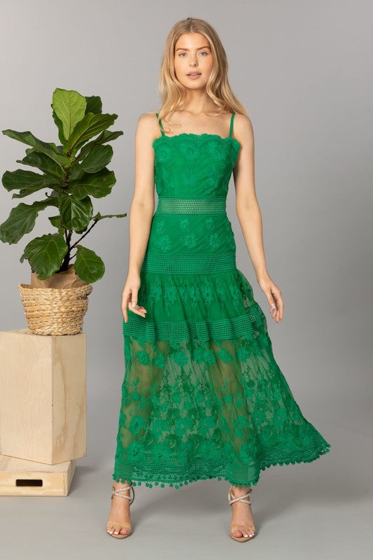 Kelly Midi Dress | Green