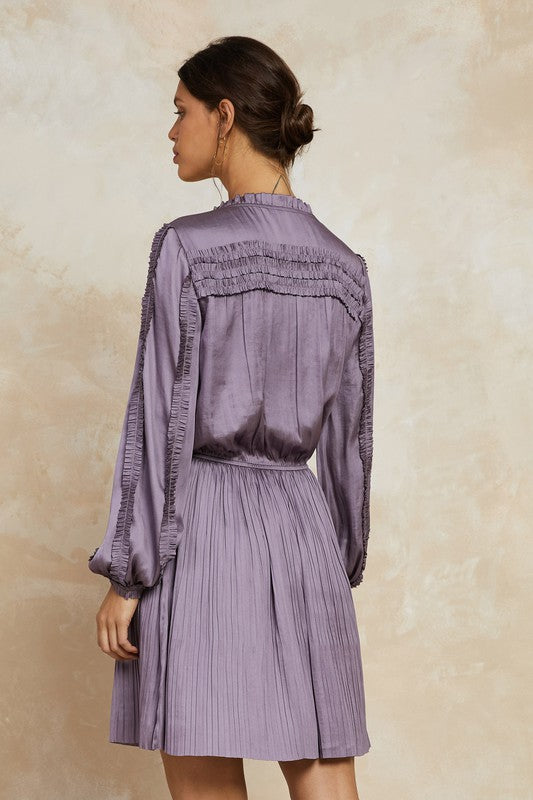 Zoey Pleated Dress