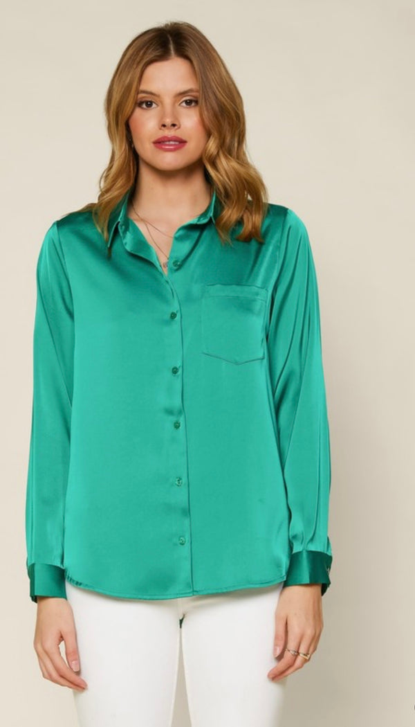 Pop goes the world blouse | Green