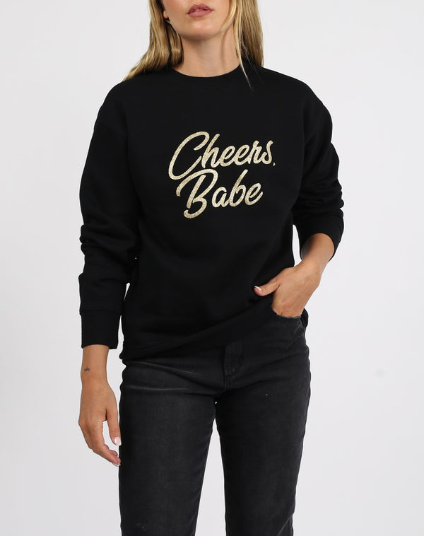 The "CHEERS BABE" Classic Crew Neck Sweatshirt