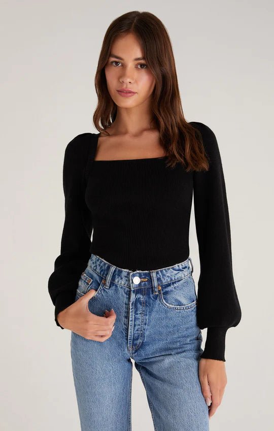 Hadley Sweater Tie Top Poor Little Rich Girl