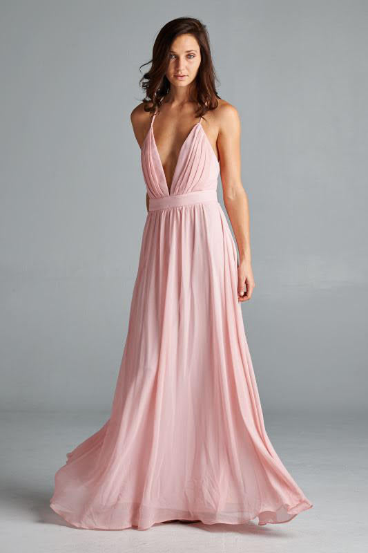 Deep V Gown